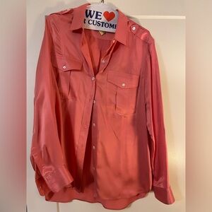 Banana Republic silk shirt.